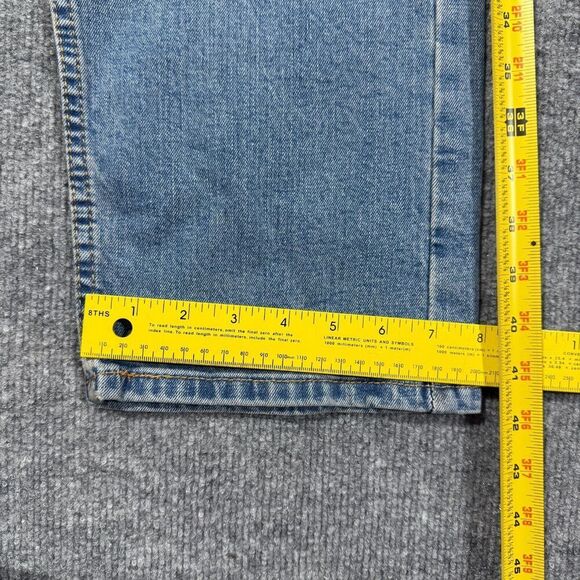 Levis 505 Jeans Mens 34x30 Straight Leg Blue Stretch 34 Light Wash Regular - Picture 7 of 10